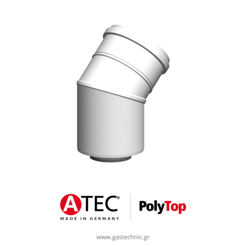 ATEC PolyTop Γωνία 45° διπλού τοιχώματος